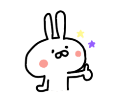 Yururin Rabbit by yotty sticker #11001867