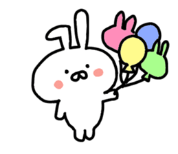 Yururin Rabbit by yotty sticker #11001870
