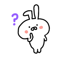 Yururin Rabbit by yotty sticker #11001872