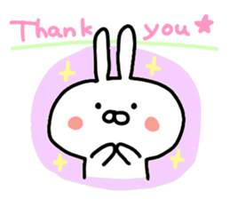 Yururin Rabbit by yotty sticker #11001878