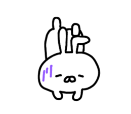 Yururin Rabbit by yotty sticker #11001885