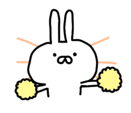 Yururin Rabbit by yotty sticker #11001892