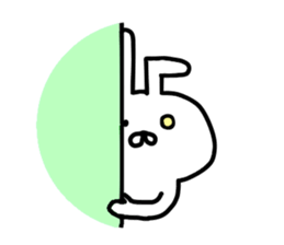 Yururin Rabbit by yotty sticker #11001896