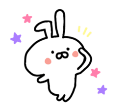 Yururin Rabbit by yotty sticker #11001897