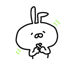 Yururin Rabbit by yotty sticker #11001898