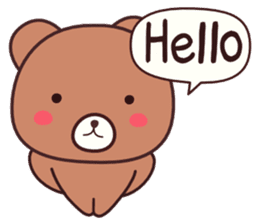 Bear 1 (English) sticker #11002784