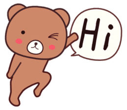 Bear 1 (English) sticker #11002785