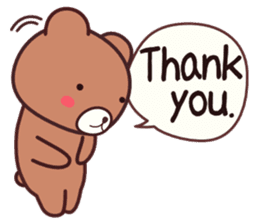 Bear 1 (English) sticker #11002789