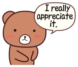 Bear 1 (English) sticker #11002790