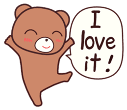 Bear  1 (English) sticker #11002791