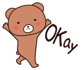 Bear 1 (English) sticker #11002792