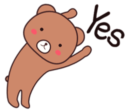 Bear 1 (English) sticker #11002793