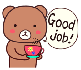 Bear 1 (English) sticker #11002796