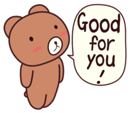 Bear 1 (English) sticker #11002797