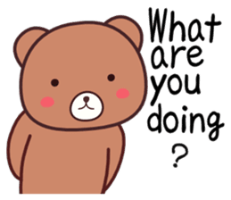 Bear 1 (English) sticker #11002802