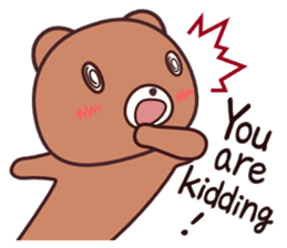 Bear 1 (English) sticker #11002807