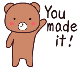 Bear 1 (English) sticker #11002810