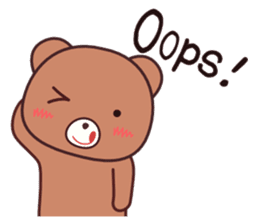 Bear 1 (English) sticker #11002811