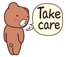 Bear 1 (English) sticker #11002817