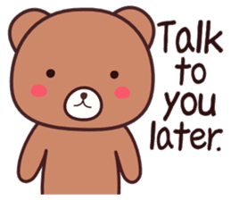 Bear 1 (English) sticker #11002820