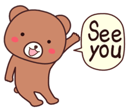 Bear 1 (English) sticker #11002821