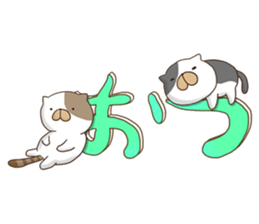 3D character and Cat sticker #11002876