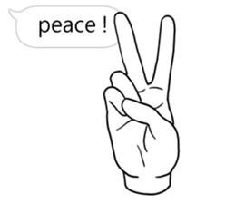 Hands will speak sticker #11003677