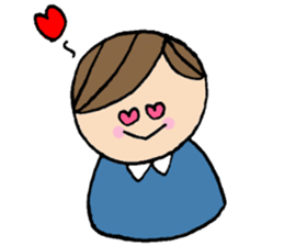 Pretty boy & girl. sticker #11003763