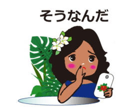 plumeria sticker #11004331