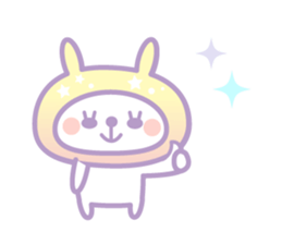 Dreamin' rabbit Hood sticker #11004788