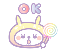 Dreamin' rabbit Hood sticker #11004792