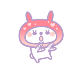 Dreamin' rabbit Hood sticker #11004795