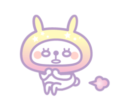 Dreamin' rabbit Hood sticker #11004796