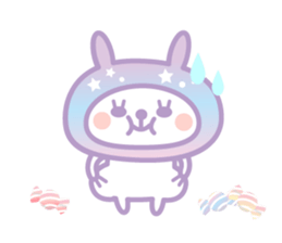 Dreamin' rabbit Hood sticker #11004797