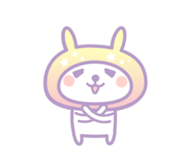 Dreamin' rabbit Hood sticker #11004812