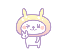 Dreamin' rabbit Hood sticker #11004816