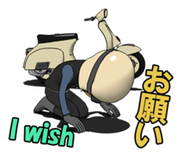 Rider ride a scooter 2 sticker #11004930