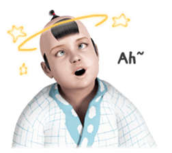 Surrealism man in the Edo period. sticker #11005399