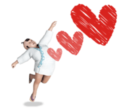 Surrealism man in the Edo period. sticker #11005418