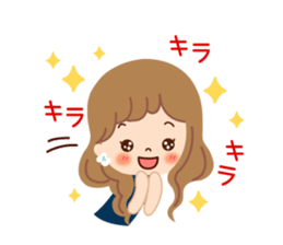 Of the adult girl is an honorific softly sticker #11005765