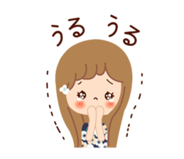 Of the adult girl is an honorific softly sticker #11005773