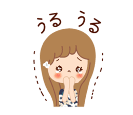 Of the adult girl is an honorific softly sticker #11005773