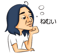 Long hair boyfriend sticker #11006046