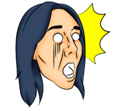 Long hair boyfriend sticker #11006061