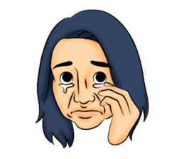 Long hair boyfriend sticker #11006062