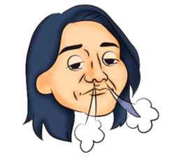 Long hair boyfriend sticker #11006063