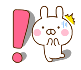 Rabbit Usahina with penpen 4 sticker #11006134