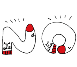 Twins of socks "Lefton and Righton" sticker #11006745