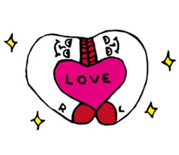 Twins of socks "Lefton and Righton" sticker #11006747