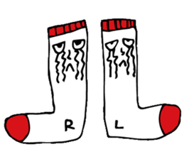 Twins of socks "Lefton and Righton" sticker #11006755